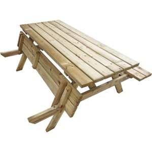 ATLANTIS Houten Picknicktafel  - 180 cm - 6 Personen