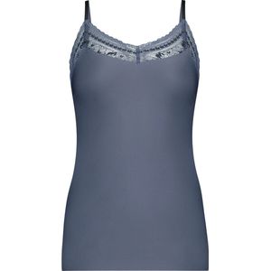 Ten Cate - Secrets Spaghetti Top Lace Indigo Blue - maat L - Blauw