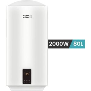 Aquamarin - Boiler - Boiler 80L - Elektrische boiler - Antikalk - 2000W - Wit