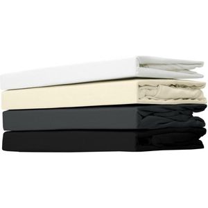 Hoeslaken Jersey Katoen - Boxspring Antraciet - 80x200