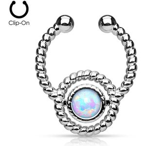 Fake piercing roped opal