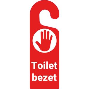 Deurhanger toilet bezet - kunststof - 300 x 100 mm