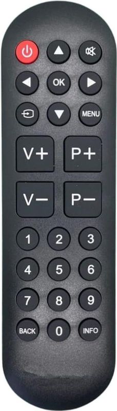 Senioren afstandsbediening met grote toetsen - Geschikt voor Samsung / LG / Panasonic / Philips / Sony televisies