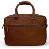 DSTRCT Laptoptas / Werktas - 17 inch - Leer - Preston Park - Cognac