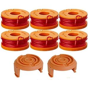 Draad geschikt voor 20V grastrimmer WORX - 6 draadspoelen + 2 trimmerkappen