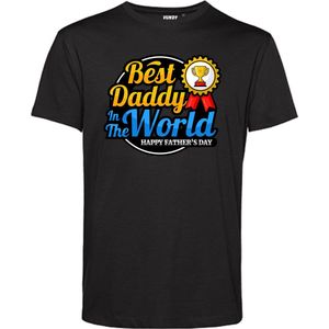 T-shirt Best Dad In The World | Vaderdag | Vaderdag cadeau met tekst | Vaderdag cadeau | Zwart | maat 4XL