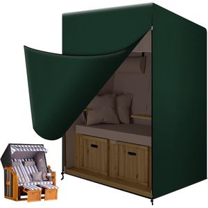 Boraboi ® Weerbestendige Beschermhoes voor Strandstoelen – Waterdicht en Winddicht, 125 x 90 x 165/135 cm