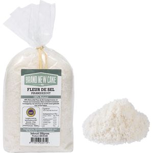 BrandNewCake® Fleur de Sel 250gr - Licht Vochtig - Natural Salt - Piramidezout
