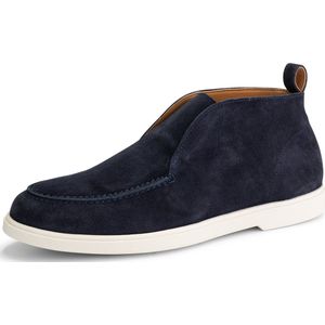 DenBroeck Franklin St. Halfhoge instappers heren - Suede leren schoenen - Navy blauw leer - Maat 45