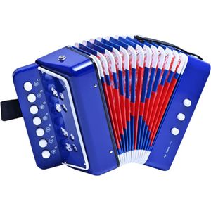 Kinder Accordeon - Blauw - Muziekinstrument - Cadeau Voor Kinderen