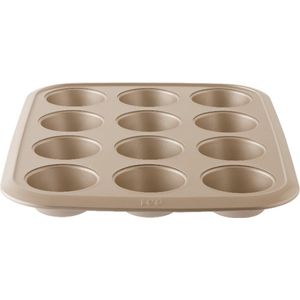 Balance Cupcakevorm/Muffinvorm, 12 Stuks, Carbonstaal, Non-Stick, 8 cm - BergHOFFs-sLeo Line