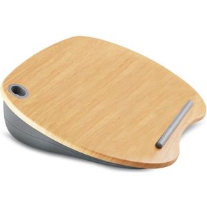 Knietafel laptopkussen houtlook met draadgat voor notebook - 156 inch lapdesk bed accessoires