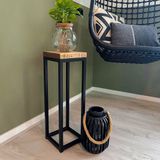 Pilaar/plantentafel ""Lexington"" - 30 x 30 x 90 cm - Handgemaakt