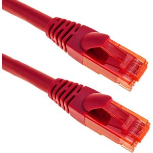 BeMatik - 5 m ultraflexibele rode Cat.6a UTP Ethernet-netwerkkabel