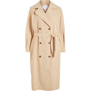 Vila VIMERSIN LONG TRENCHCOAT NOOS Dames Jas Sesame - Maat 40