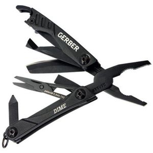 Gerber Multitool Dime mini - 8 functies - zwart
