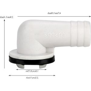 Airconditioner afvoerslang connector elleboogfitting met rubberen ring voor mini-split en raam airconditioning unit .
