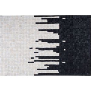 BOLU - Laagpolig vloerkleed - Wit - 160 x 230 cm - Koeienhuid leer