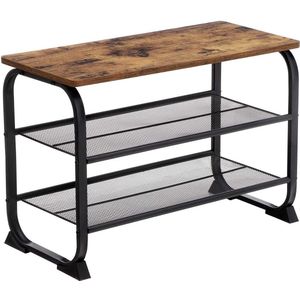 Schoenenrek - Industrieel Design - Ruimtebesparend - Houtlook