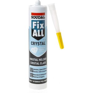 Soudal Lijmkit MS polymer Fix All Crystal transparant 290ml (per 2 stuks)