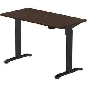 O'Belb Zit Sta Bureau – Hoogte Verstelbaar Elektrisch 118x60 CM- Dark Walnut
