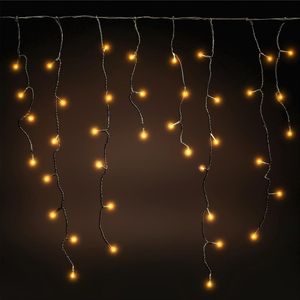 IJspegel verlichting buiten - 3,6 meter 200 LED - Warm Wit - Lichtsnoer - IP44 Stekker - kerstverlichting led - geschikt voor binnen en buiten -  Kerstverlichting buiten