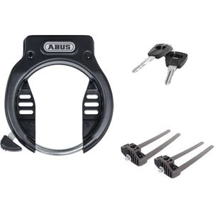 Abus Amparo 4650s Ringslot + flexibele bevestiging set - ART2 Fietsslot / Frameslot - Zwart