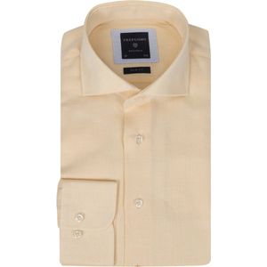 Profuomo - Overhemd Geel - Heren - Maat 43 - Slim-fit