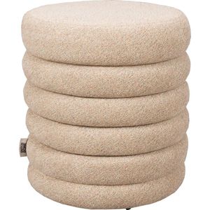 Dutchbone Fern Poef Beige
