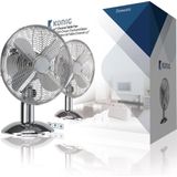 HQ KN-MTF12 Tafelventilator 30cm 35W Chroom Zilver