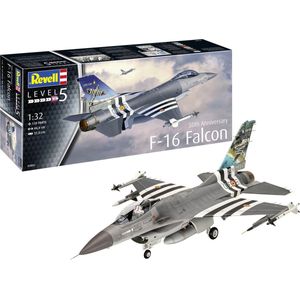 1:32 Revell 03802 50th Anniversary F-16 Falcon Plastic Modelbouwpakket-