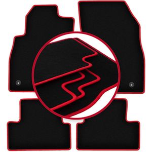 CARLUX-RED automatten voor: Opel Astra J hatchback, sedan, stationwagen, sports tourer (2009-2015)