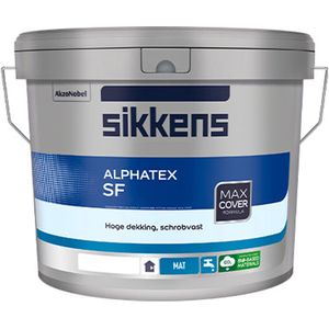 Sikkens Alphatex SF - 10 liter - RAL 9010 - Muurverf - Latex