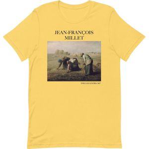Jean-François Millet 'De Arenleesters' (""The Gleaners"") Beroemd Schilderij T-Shirt | Unisex Klassiek Kunst T-shirt | Geel | XL