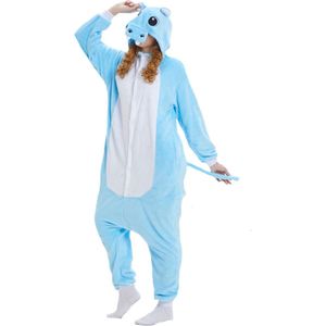 Nijlpaard Onesie Blauw Verkleedkleding - Volwassenen & Kinderen - M (160-167cm)