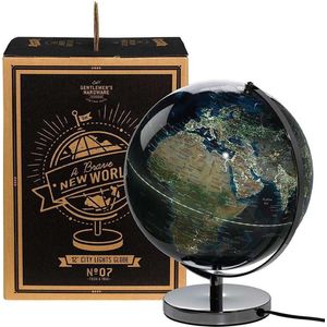 Gentlemen’s Hardware Retro Wereldbol City Lights - 30 cm - met Licht