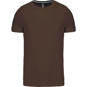 T-shirt korte mouwen met crew neck Kariban Chocolate - XXL
