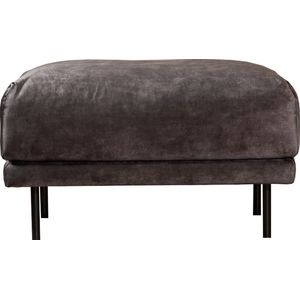 Bronx71® Hocker Denver velvet antraciet