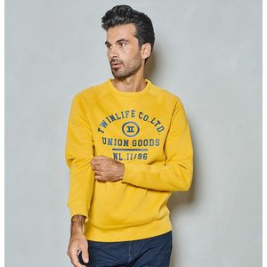 Twinlife Trui Sweater Tw24304 Lemon Curry Mannen Maat - XXL