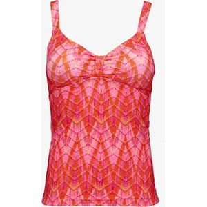 Osaga voorgevormde dames tankini print roze - Maat M