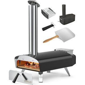Buitenoven voor Hout en Pellets - Pizzasteen en Opvouwbare Pizzaschil