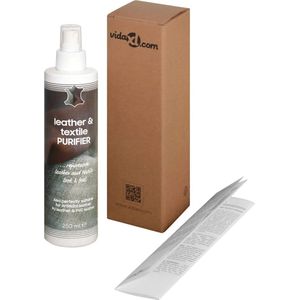 The Living Store Allesreiniger Leer en Stof - 250 ml - Natuurlijke enzymen - Geschikt voor meubels - bekleding en tapijten - Bruin/wit
