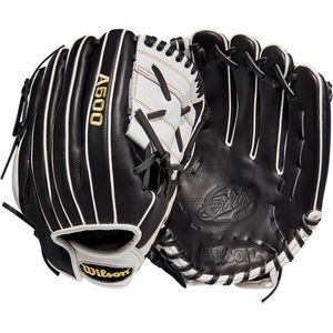 Wilson - MLB - Honkbal - Softbal - A500 - Siren - 2022 - Fastpitch - Softbal Handschoen - Zwart/Wit - 12 inch