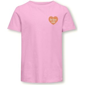 ONLY KOGSENNA S/S HEART TOP BOX JRS Meisjes T-shirt - Maat 134/140