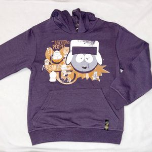 Southpark hoodie paars-Maat 140