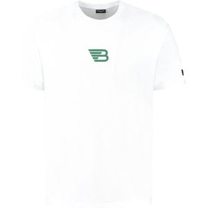 Ballin Amsterdam - Heren Loose Fit T-shirts Crewneck SS - White - Maat XS