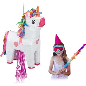 Relaxdays pinata eenhoorn - unicorn - piñata - verjaardag - kinderen - meisjes