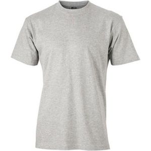 James and Nicholson - Unisex Medium T-Shirt met Ronde Hals (Grijs)