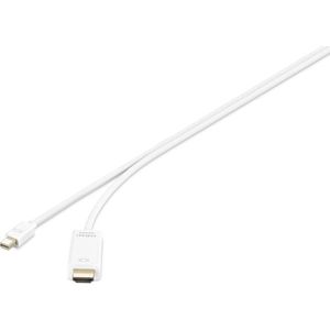 Renkforce RF-4660902 DisplayPort-kabel Mini-displayport / HDMI Adapterkabel Mini DisplayPort-stekker, HDMI-A-stekker 1.