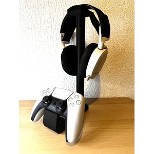 Universele controller en headset bureaustandaard - Gaming stand - Zwart/Zwart